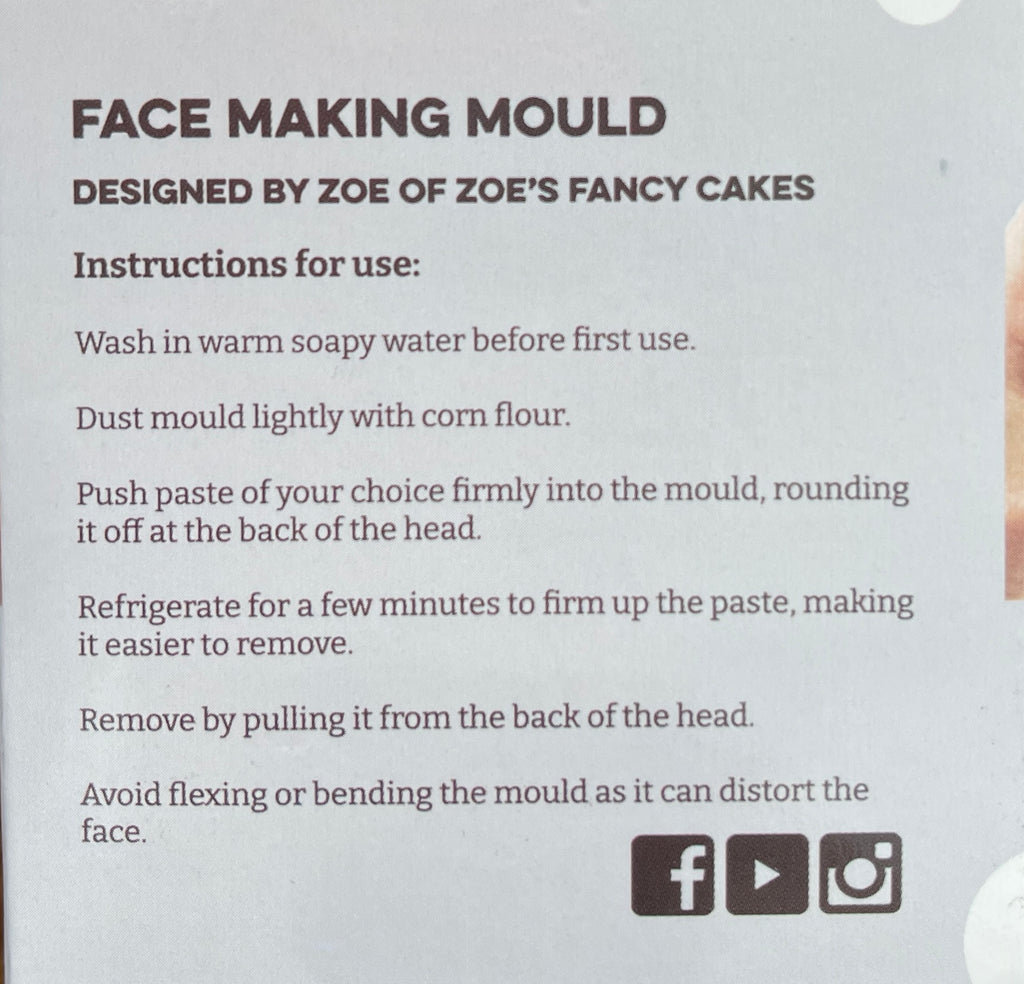 Johnny Face Mould - Medium