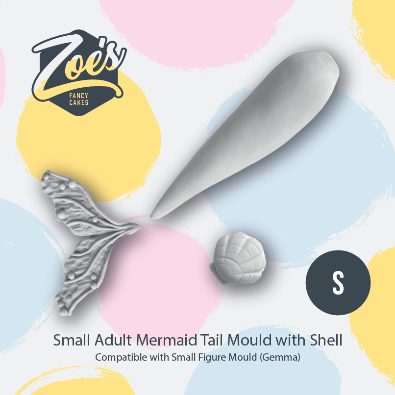 Small Mermaid Tail Mould with Starfish